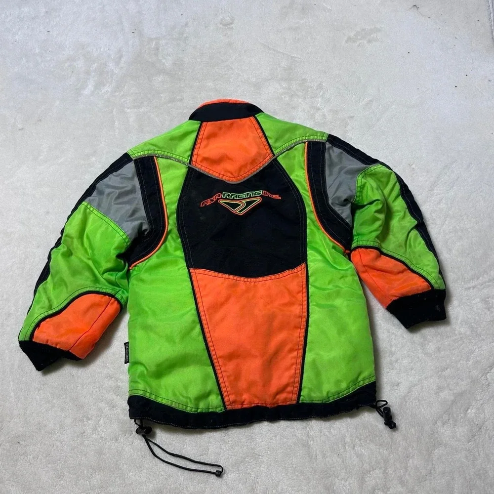 Fox Racing Snowmobile Jacket Coat NEON kids SIZE 6 FXR